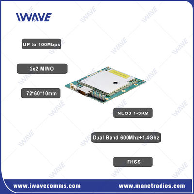 100 Mbps IP MESH Module MIMO Digital Data Link para dados de vídeo e telemetria